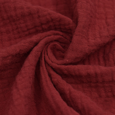 Krümmen vier Schichten 125-130GSM Seihtuch-Gewebe roten Gauze Fabric