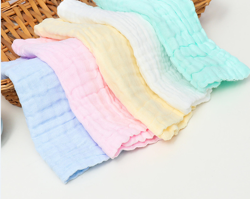 Drei Schichten der rosa weiche Baumwolle-Gauze Fabric Yarn Dyed 144X114 bequem