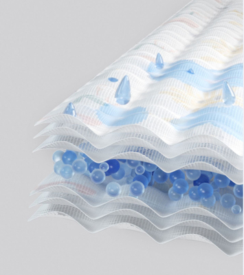 Breathable sechs Schichten kräuseln Gauze Fabric Gauze Swaddle Fabric 40SX40S