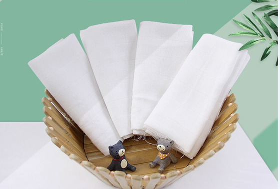 53 Zoll-natürliche Baumwolle Gauze Fabrics For Baby 145gsm kein Flurescent-Mittel