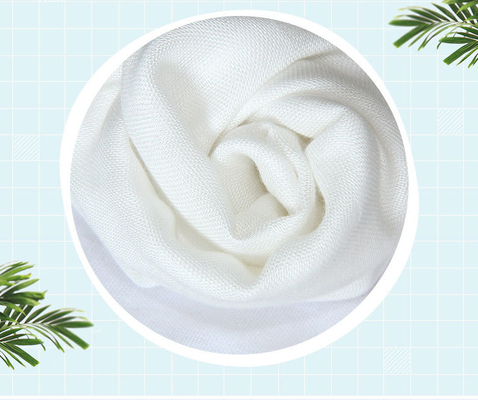 Natürliche weiße einfache 60S gesponnene Baumwolle Gauze Fabrics 120GSM Gauze Cloth Diapers