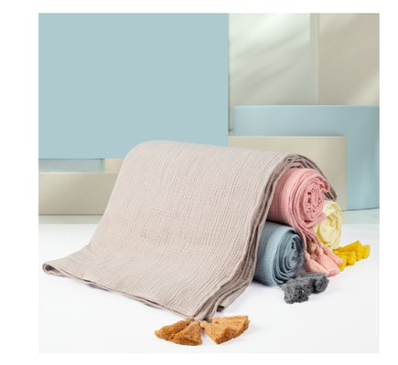 Natürlicher grüner Krepp Gauze Fabric 180GSM 145X120 drei Schichten