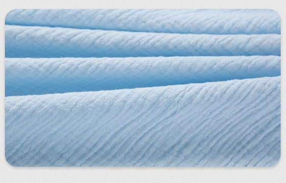 Natürliches 40S kämmte Baumwollkrepp-Gauze Fabric Two Layer Dribble-Tuch