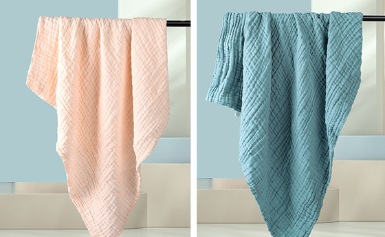 165X135 kräuseln Schicht 220GSM Gauze Fabric Twistless Cotton Gauze-Windel-4