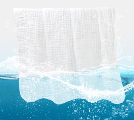 130X90 weißer Krepp Gauze Fabric