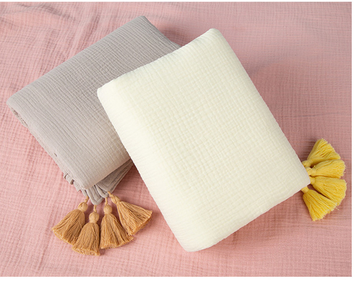 165X135 kräuseln Schicht 220GSM Gauze Fabric Twistless Cotton Gauze-Windel-4