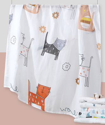 Starker Krepp Druck-Gauze Fabric 175X135 sechs Schichten der Biobaumwolle-Gauze Blanket