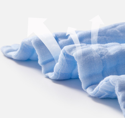 Multi Schicht-Blau wickelt sofortige Wasseraufnahme Gauze Fabrics 40S 220GSM