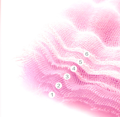 40S modales gesponnenes Rosa Gauze Fabric