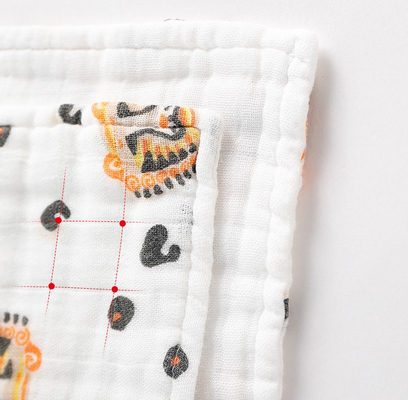 Gesundes Garn 100% der Baumwolle40s wickeln Gauze Fabric Three Layers