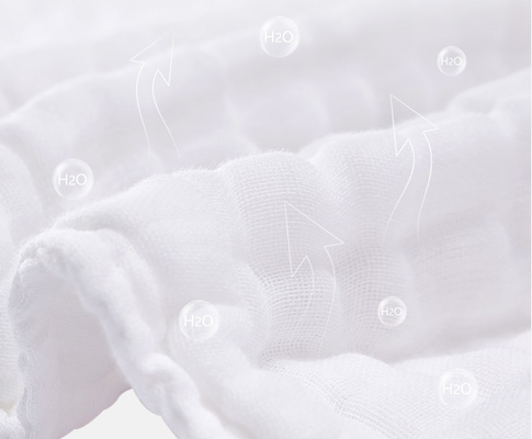 Sechs Schichten 40S starke Krepp-wickeln Breathable Gauze Fabric 250GSM