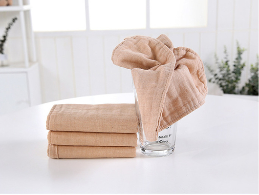 Anti- statisches 175X135 gesponnenes Baumwoll-Gauze Fabric Brown Tan Gauze-Gewebe