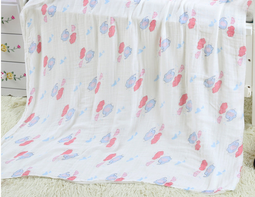 Kein Leuchtstoff schneller Trockner Mittel-Swaddle Gauze Fabric Baby Bath Towels