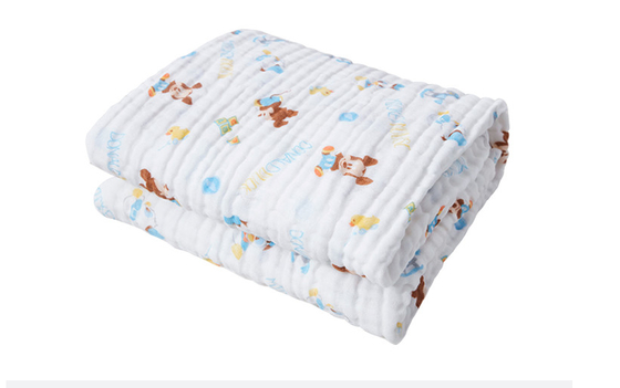 Starker Krepp Druck-Gauze Fabric 175X135 sechs Schichten der Biobaumwolle-Gauze Blanket