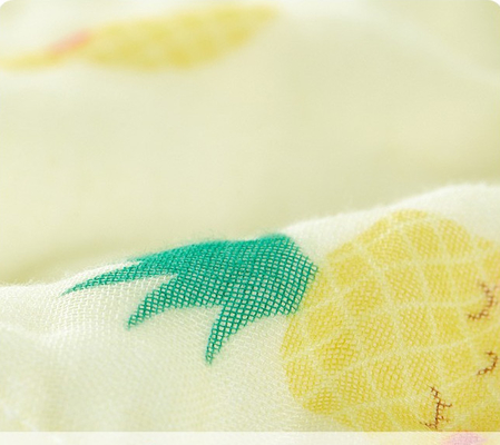 Tierdruckbiobaumwolle-Gauze Fabric Swaddle Wrap For-neugeborenes stützbares