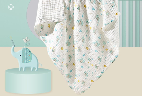 Fünf Schichten 240GSM dünner Gauze Fabric Swaddle Blanket Fabric Breathable