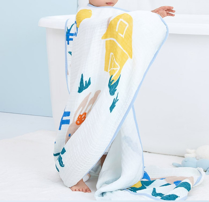 Sichere freundliche Baumwollblase Gauze Fabric Eco die 4 Schicht-Baumwolle wickeln Stoff
