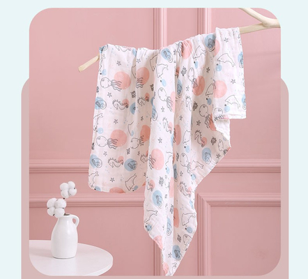 Fünf Schichten 240GSM dünner Gauze Fabric Swaddle Blanket Fabric Breathable