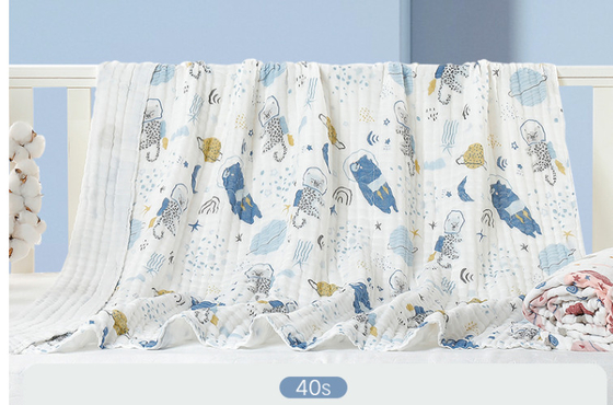 Antibakterielles 32S druckte Gauze Fabric, 100%, das Bambus Decke wickeln