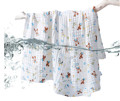 Widerstand-Baby-Kleidungs-Gewebe 240GSM Gauze Swaddle Fabric Good Cold