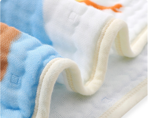 Sechs Schichten 40S gesponnene Baumwoll-Gauze Fabric Gauze Handkerchief For-Baby-
