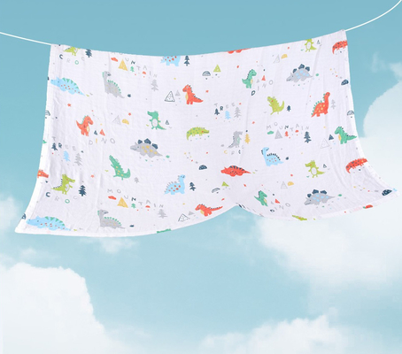 Antibakterielles Breathable Gauze Fabric Lovely Patterned Gauze-Gewebe der Dreiergruppen-40S