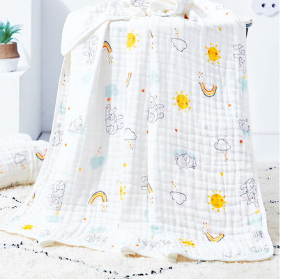 In hohem Grade saugfähiger natürlicher Druck-Gauze Fabric Three Layers Quick-Trockner