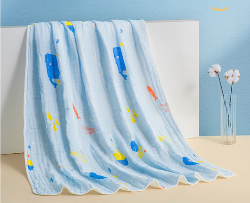 Vierlagiger Druck-Gauze Fabric 53 Zoll-Breiten-weiches Baby-Gewebe