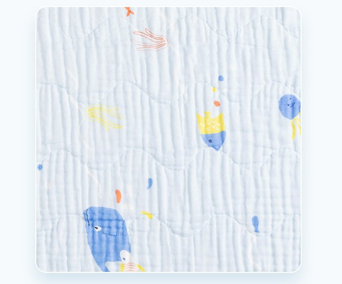 57 Zoll 58 bewegen weißes Gauze Cotton Fabric Children Clothing-Bettwäsche-Tuch Schritt für Schritt fort