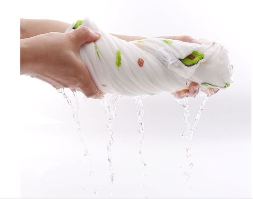 Die drei Schicht-Gewohnheit druckte Gauze Fabric
