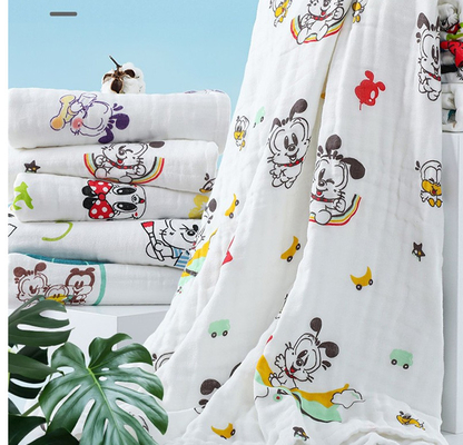 Windel-Rülps-Stoffe Kinder-Kleidungs-schwere Baumwoll-Gauze Fabrics 40S 210gsm