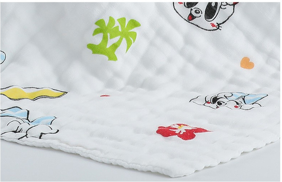 Das Kämmen von Baumwollgewohnheit druckte Gauze Fabric, 170gsm-, daskinder Bad-Tuch wickeln
