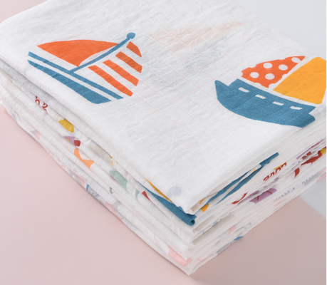 Einfaches Druckdoppeltes Gauze Fabric By The Metre wickeln umfassendes nicht reizendes 120X120