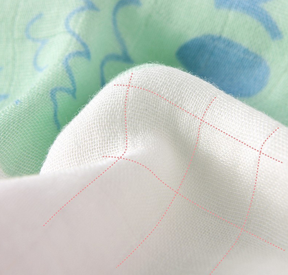 Mehrschichtiges weißes Doppeltes Gauze Fabric