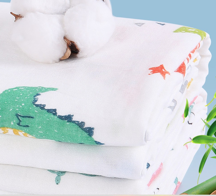 Mehrschichtiges weißes Doppeltes Gauze Fabric