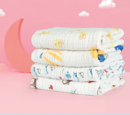 Gesundes 200gsm Baby Gauze Fabric 40S kämmte Baumwolle natürlichen Gauze Fabric