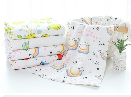 Gesundes 200gsm Baby Gauze Fabric 40S kämmte Baumwolle natürlichen Gauze Fabric