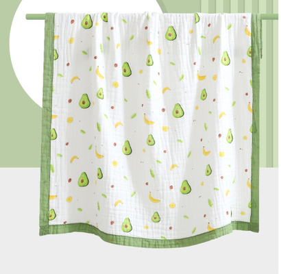 Klares Muster gekämmte Schicht Gauze Fabric Infants Cover Wrap der Baumwolle4