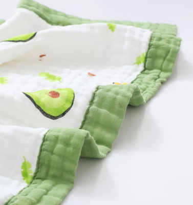 Klares Muster gekämmte Schicht Gauze Fabric Infants Cover Wrap der Baumwolle4