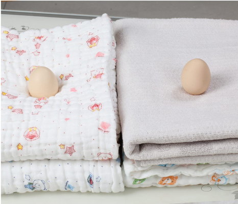 Gekämmte Baumwollmehrschichtige Windung Gauze Blanket Soft Gauze Fabric
