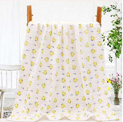 Schicht Gauze Fabric High Hygroscopicity des Betriebsblumen-Muster-40S der Baumwolle6