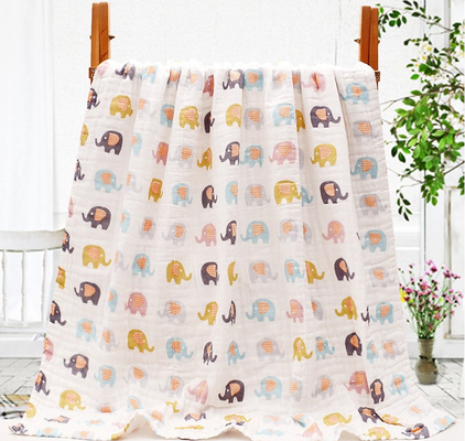 Schicht Gauze Fabric High Hygroscopicity des Betriebsblumen-Muster-40S der Baumwolle6