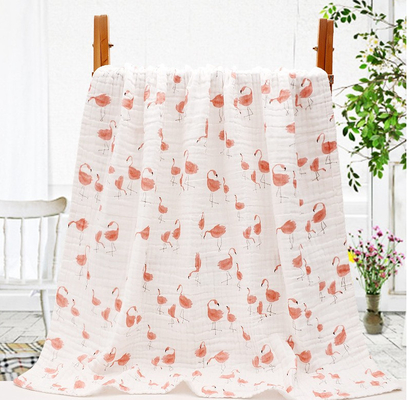 Schicht Gauze Fabric High Hygroscopicity des Betriebsblumen-Muster-40S der Baumwolle6