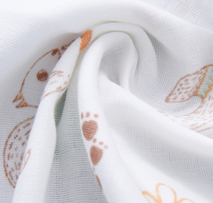 Zwei 40S 125GSM Schichten Doppelt-Gauze Material Bamboo Swaddle Blanket