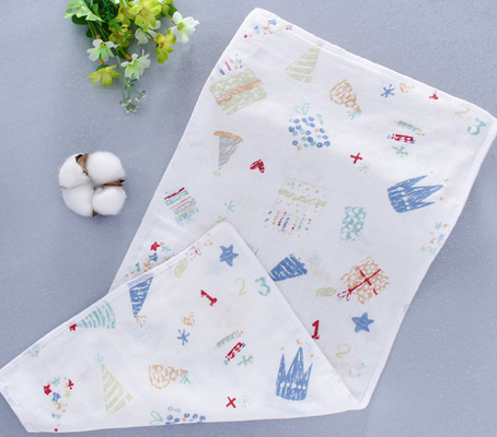 Baumwoll-Gauze Fabric Anti Uvs 110GSM des Doppelt-60S Kindertaschentuch