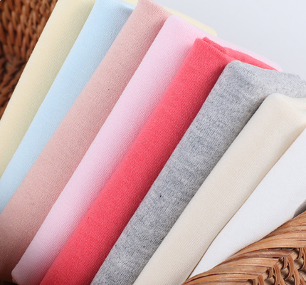Kleidungs-natürlicher Gauze Fabrics 40S des Baby-190GSM Kamm-Bürsten-Doppel-Jersey