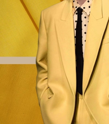 5% Wool 2% Tencel 2% Spandex 2%Acid 73%Polyester And15% Rayon Blazer Fabric