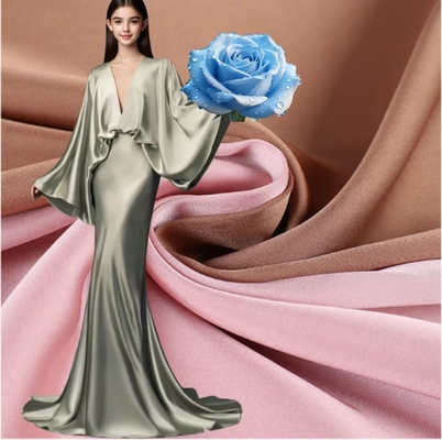 100% Polyester Satin Stoff 185gm Seidenartig Aussehen Hosen, Röcke, Bluse und Kleider