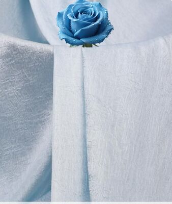 110 g/m² Satin-Crinkle-Stoff – leichtes seidenartiges Polyester mit Crinkle-Textur für elegante Kleider