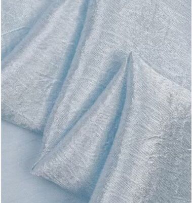 110 g/m² Satin-Crinkle-Stoff – leichtes seidenartiges Polyester mit Crinkle-Textur für elegante Kleider